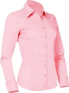 PIER 17 Button Down Shirts for Women, Tailored Long Sleeve Casual Business 1XL - Picture 1 of 7