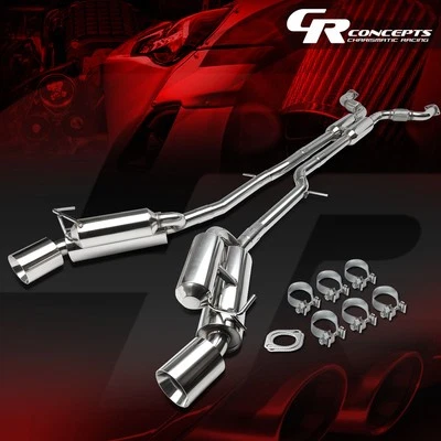 KIT ESCAPE 4.5" DOBLE PUNTA SILENCIADOR CATBACK CARRERAS PARA NISSAN 370Z Z34 2009-2020 Foto 1 de 4