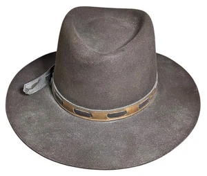 Cappello Castoro John B Stetson 3X XXX Uomo 7 1/8 Marrone Cowboy Rancher Vintage - Foto 1 di 10