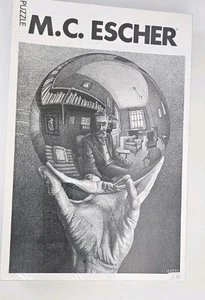 M.C. Escher puzzle 1000 pezzi mano con globo specchio sfera sigillato made Holland - Foto 1 di 6