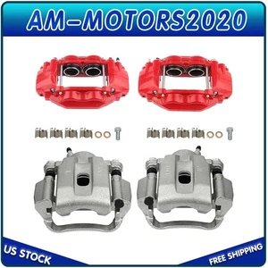 Front and Rear Brake Calipers w/Bracket Pair For 2008-2015 Toyota Sequoia - Picture 1 of 1