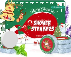 Christmas Shower Steamers Aromatherapy Gifts for Women Men, 6-Pack Natural...  - Picture 1 of 8