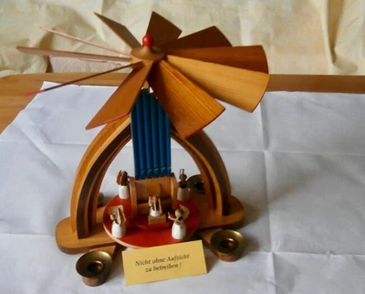 Engel Pyramide mit Orgel Erzgebirge Seiffen Expertic Weihnachtspyramide Top - Bild 1 von 4