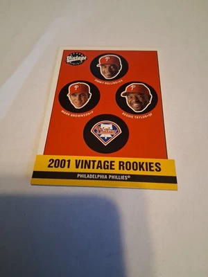 2001 Upper Deck "Vintage Rookies" Jimmy Rollins etc... - Image 1 of 4