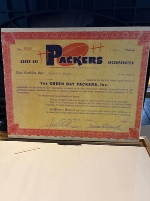 Greenbay Packers 1959 una acción de stock Foto 1 de 3