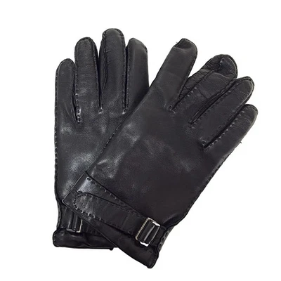 Auth LOEWE - Black Nappa Leather Women's Gloves - Image 1 of 4