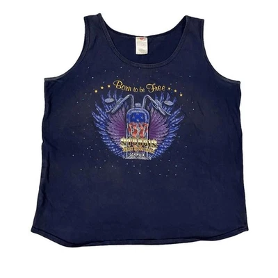 Camiseta de motociclista Sturgis Rhinestone 2011 para mujer talla grande Foto 1 de 4