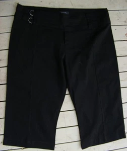 Crossroads BLACK 3/4 Crop Pants Size 22 NEW rrp$39.95 Fishermans style Waistband - Bild 1 von 1