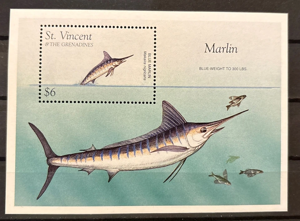 St. Vincent&the Grenadines,fish S.C.#2336  MNH  1 S/S of 1, Issued in 1996 - Image 1 of 1