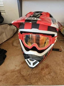 Bell Motocross Helmet With Goggles M - Bild 1 von 7