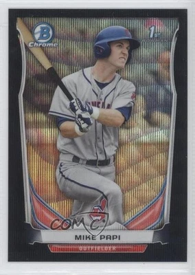 2014 Bowman Draft Chrome Black Wave Refractor Mike Papi #CDP36 - Image 1 of 2