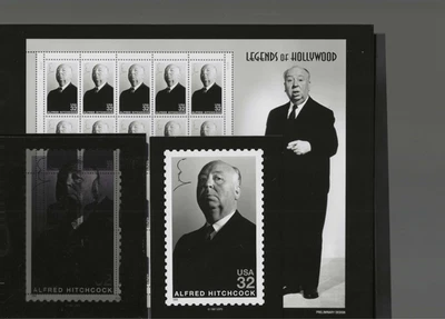 3 PHOTO ESSAYS + FDC FOLDER 1998 HITCHCOCK STAMP (3226) - Image 1 of 4