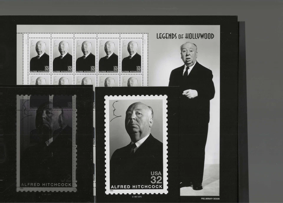 3 PHOTO ESSAYS + FDC FOLDER 1998 HITCHCOCK STAMP (3226) - Image 1 of 4