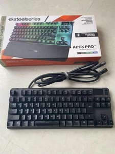 Steelseries Apex Pro Gaming Keyboard Adjustable Mechanical Switch Rgb Esports Pc - Picture 1 of 3