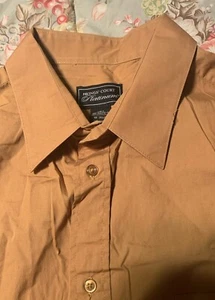 Kings Court Platinum 19 35/36 -Tall 100% Cotton Butterscotch Color Dress Shirt - Picture 1 of 3