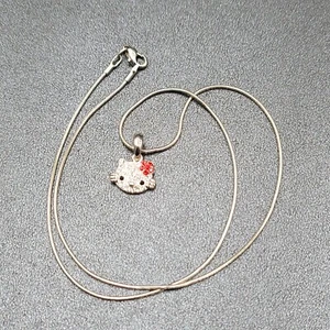 Cute Sweet Hello Kitty Pendant Necklace Cartoon Jewelry 18" - Picture 1 of 5