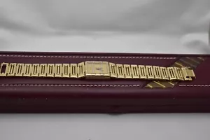 Piaget Dancer 18K YG Square Watch with Factory Diamond, Original Box, Excellent - Picture 1 of 17