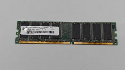 Micron MT8VDDT3264AG-335C4 256MB DDR-333/PC-2700 UDIMM 184-Pin CL2.5 Single Rank - Image 1 of 2