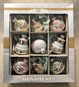 Beautiful New Christopher Radko Shiny Brite  9 Silver/Gold/Copper/Rose Gold - Picture 1 of 9