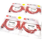 (4) NEW FS 36038 6FT IEC320 C14 to C15 14AWG Power Extension Cable Cord Red