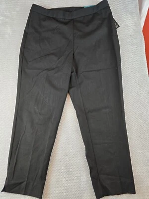 NEW Investments Women's Slim Leg Black Pants Sz 16WR The 5th Ave Fit - Image 1 of 4