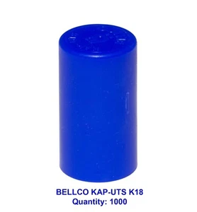 1000 Kaputs blau 18 mm Verschluss für DeLong Style Kultur Röhrenkolben K18 Bellco - Bild 1 von 5