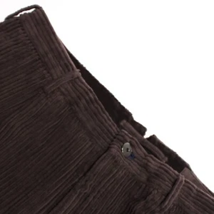 Incotex NWT Chinos / Casual Pants Size 54L (38 US) In Solid Brown Corduroy - Picture 1 of 16