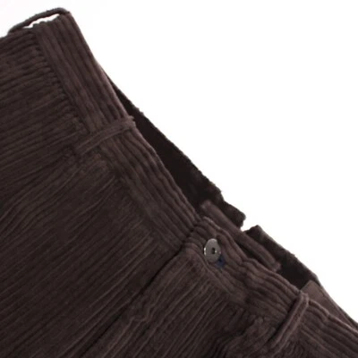 Incotex новый с Ярлыками Chinos / повседневные брюки размер 54L (38 США) в твердый коричневый вельвет - Изображение 1 из 4