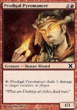 PRODIGAL PYROMANCER FOIL 10th Edition MTG Magic the Gathering Cards DJMagic