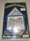 Vintage Unopened Bucilla Cross Stitch Counted Cottages Home Sweet Home 4"x6"