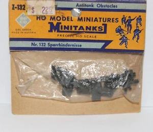 Paquete de obstáculos antitanque vintage Roco HO 1:87 tren Segunda Guerra Mundial día D Z-132 - Imagen 1 de 2