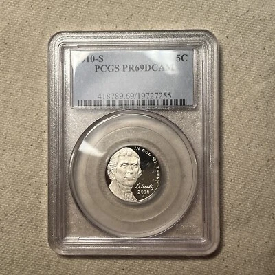 2010 S 5C  Jefferson Nickel PCGS PR69DCAM - Image 1 of 4
