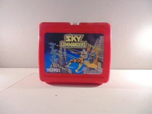 1987 Hanna-Barbara Sky Commanders Plastic Lunch Box w/ Thermos & paperwork - Picture 1 of 8