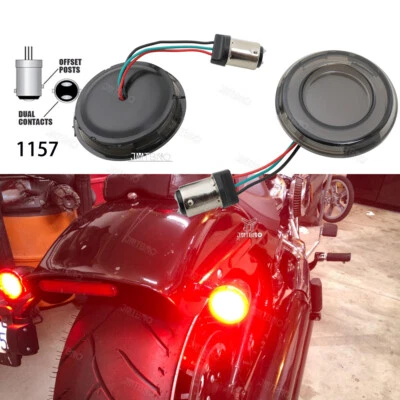 For Harley Davidson Special Street Glide 1157 Red LED Tail Brake Blinker Light - Image 1 of 4
