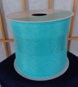 Kabelgebundenes türkisfarbenes Handwerksband von Celebrate it 2,5" x 3 yd. OSTERFRÜHLING - Bild 1 von 2