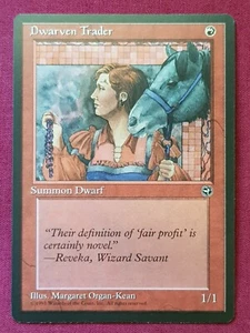 Magic The Gathering HOMELANDS DWARVEN TRADER A red card MTG - Picture 1 of 2