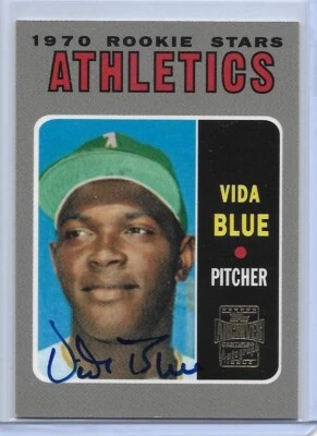 2001 TOPPS ARCHIVES VIDA BLUE AUTOGRAPH SIGNED AUTO #121 OAKLAND ATHLETICS - Image 1 of 2