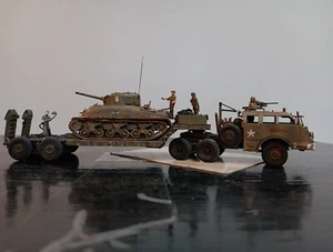 "Normandy M4"trans'Set'44"/ US.Army,M26.DW,w/M5.Trl+4×Figs.2nd.Arm.Div.FR/August - Picture 1 of 16