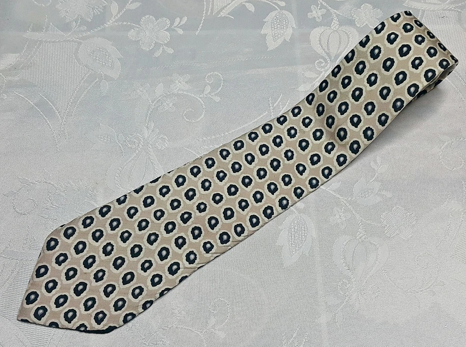 CORBATA DE HOMBRE CABALLERO TAILANDIA VINTAGE AUTÉNTICA JIM THOMPSON BEIGE SEDA TAILANDESA Foto 1 de 4