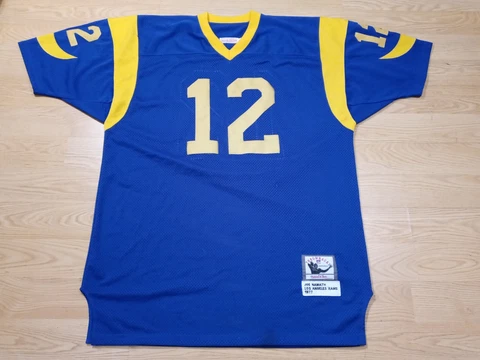 Mitchell & Ness Joe Namath 1977 Los Angeles Rams Jersey Sz 52 XXL Cover