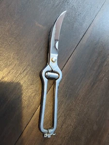 Vintage VALLEY FORGE 6990 Kitchen Food Scissors Shears Chrome Plated ITALY - Picture 1 of 5