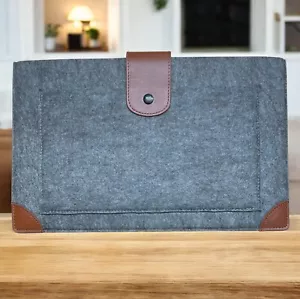 Felt Sleeve Case Bag For Tablet iPad Notebook Chromebook Samsung Tablet Cover - Picture 1 of 8