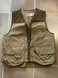 Vintage Carhartt Heritage Hunting Duck Vest Sz XL VU256 Made in USA GUC 80s 90s - Picture 1 of 9