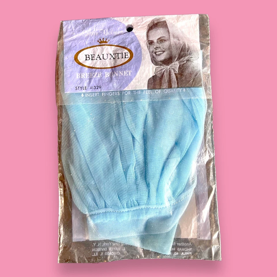 Red de pelo Beauxtie Breeze años 60 capó azul nuevo de stock Susan Holmes Mod estilo Twiggy Foto 1 de 3