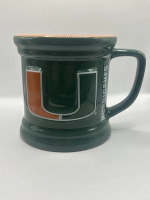 Caneca barril verde e laranja University of Miami Hurricanes Encore Group - Imagem 1 de 4