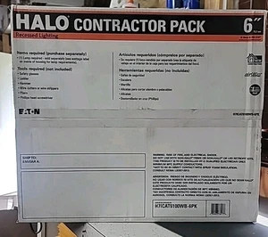 HALO Contractor Pack H7 6 in. Aluminum Recessed Lighting Housing (6-Pack) - Picture 1 of 3