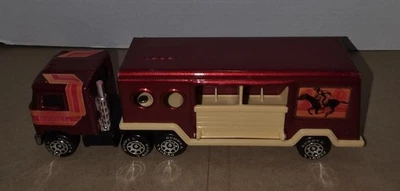 Vintage 1980 BUDDY L Brute Horse Trailer Semi Mack Toy Truck 10" Macau - Image 1 of 4