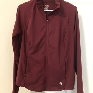Tek Gear Workout Gear Maroon Jacket ~ Full Front Zip ~ Size Large - Picture 1 of 5