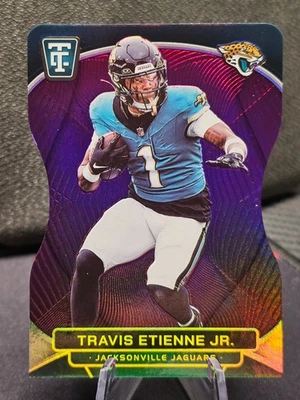 2024 Panini Totally Certified Travis Etienne Jr Purple Mirror Die Cut Sn 17/75 - Image 1 of 2