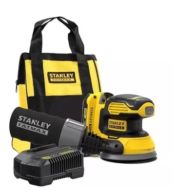18V STANLEY FATMAX V20 Cordless Random Orbit Sander With 2.0Ah Battery & Charger
